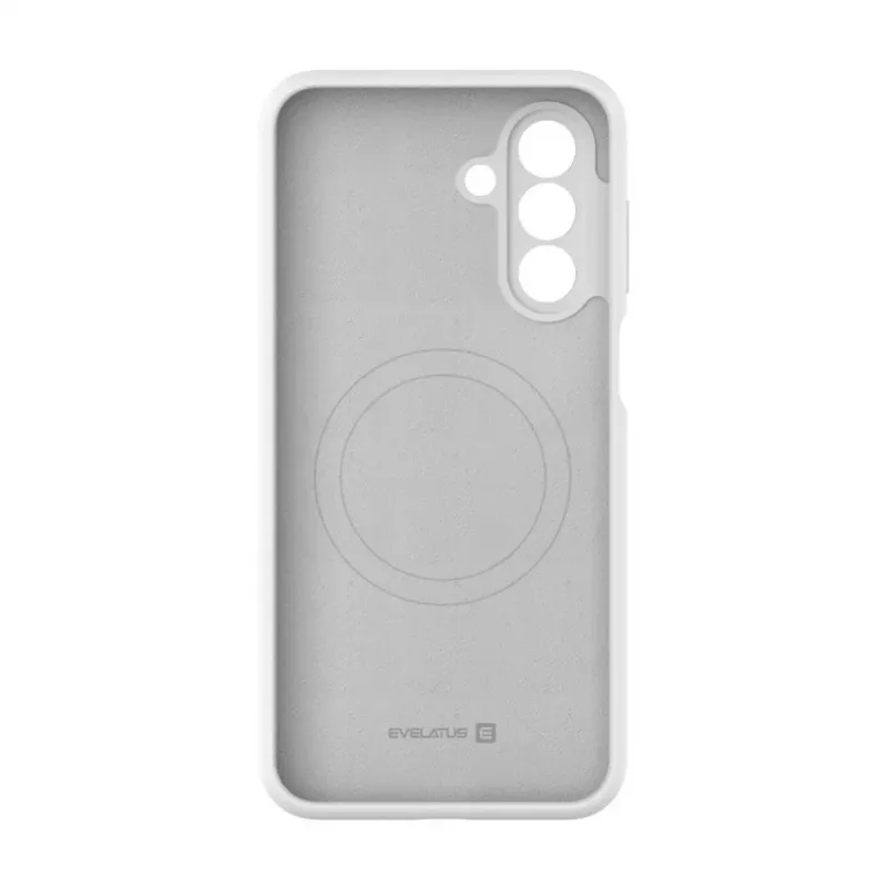 Evelatus Samsung Galaxy A17 Premium Magnetic Soft Touch Silicone Case White