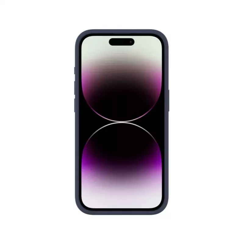 Evelatus Apple iPhone 16e Premium Magnetic Soft Touch Silicone Case Dark Blue