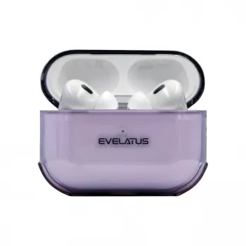 Evelatus Apple AirPods Pro TPU kaitseümbris läbipaistev lilla
