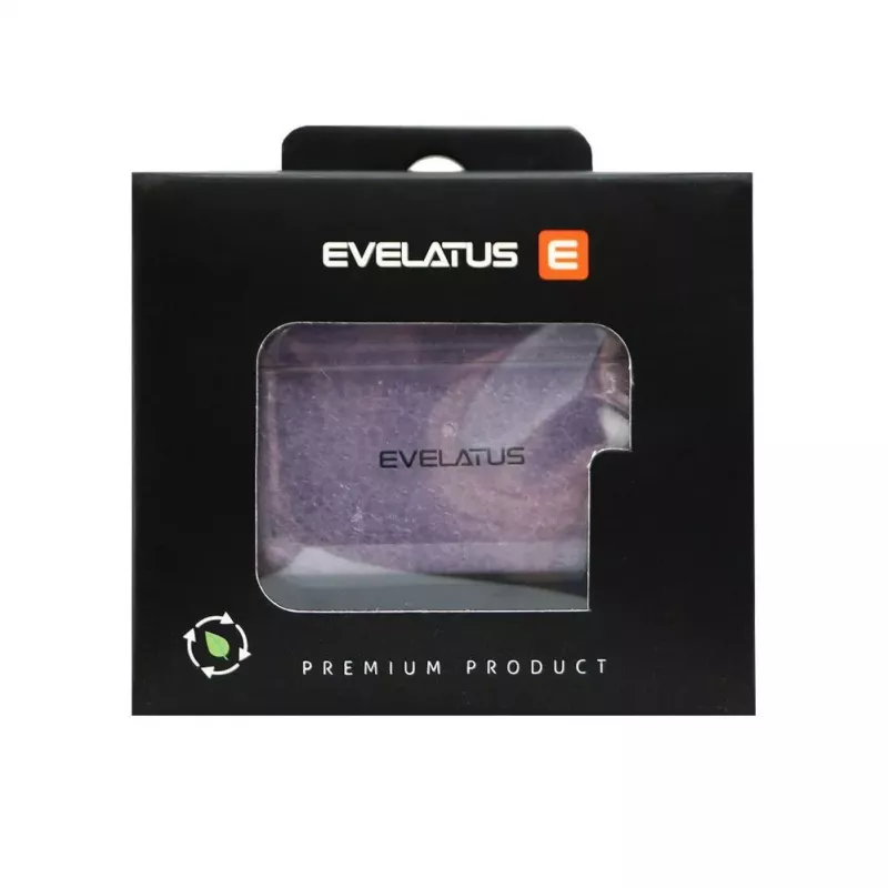 Evelatus Apple AirPods 4 TPU kaitseümbris läbipaistev lilla