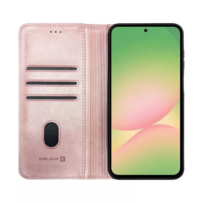 Evelatus Samsung Galaxy A53 5G Book Case Folio Roosa