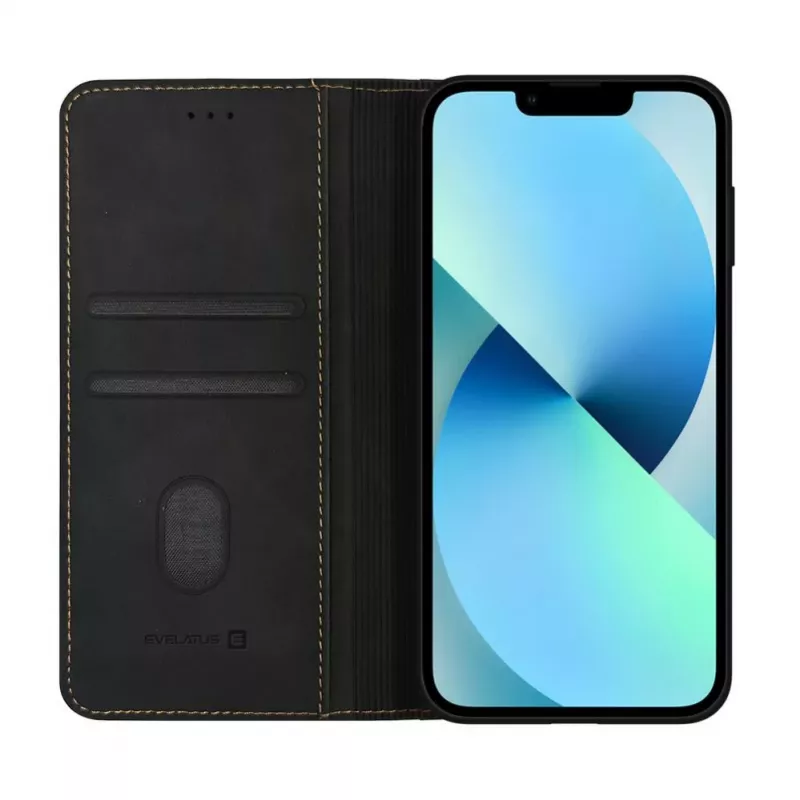 Evelatus Apple iPhone 15 Pro Max Book Case Black