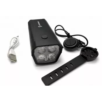iLike Laetav Jalgratta Esituli 120dB Elektrilise Pasunaga, 300 Luumenit LED Jalgrattatuli, USB Laetav, Lenksu Kauglüliti