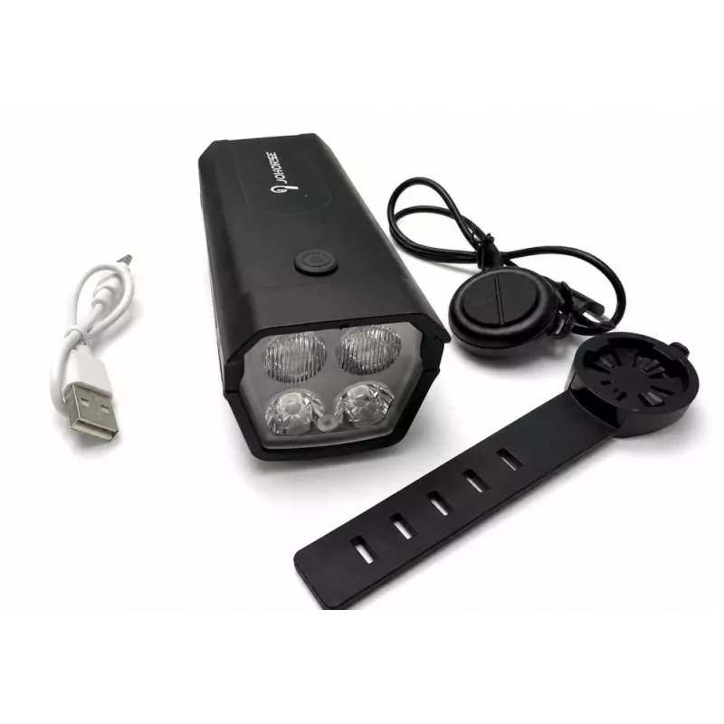 iLike Laetav Jalgratta Esituli 120dB Elektrilise Pasunaga, 300 Luumenit LED Jalgrattatuli, USB Laetav, Lenksu Kauglüliti