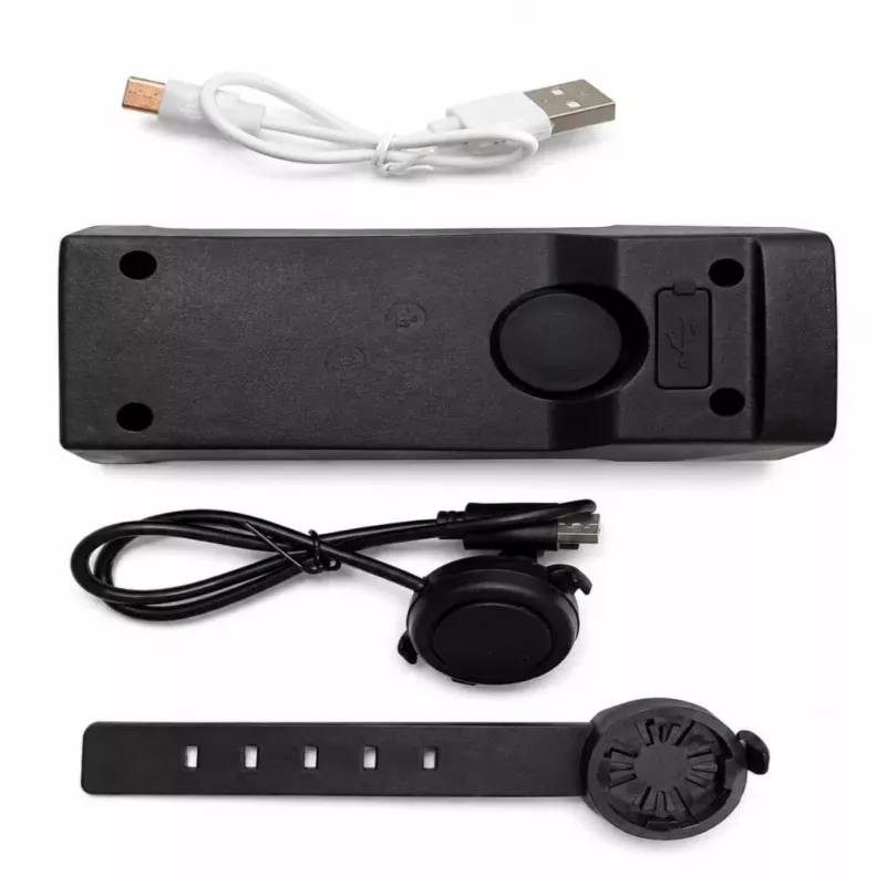 iLike Laetav Jalgratta Esituli 120dB Elektrilise Pasunaga, 300 Luumenit LED Jalgrattatuli, USB Laetav, Lenksu Kauglüliti