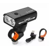 iLike JOHORSE USB-laetav jalgratta esituli, 400LM LED jalgratta esituli, kahekordne valgusvihk, alumiiniumkorpus, aku indikaator, veekindel jalgrattatuli
