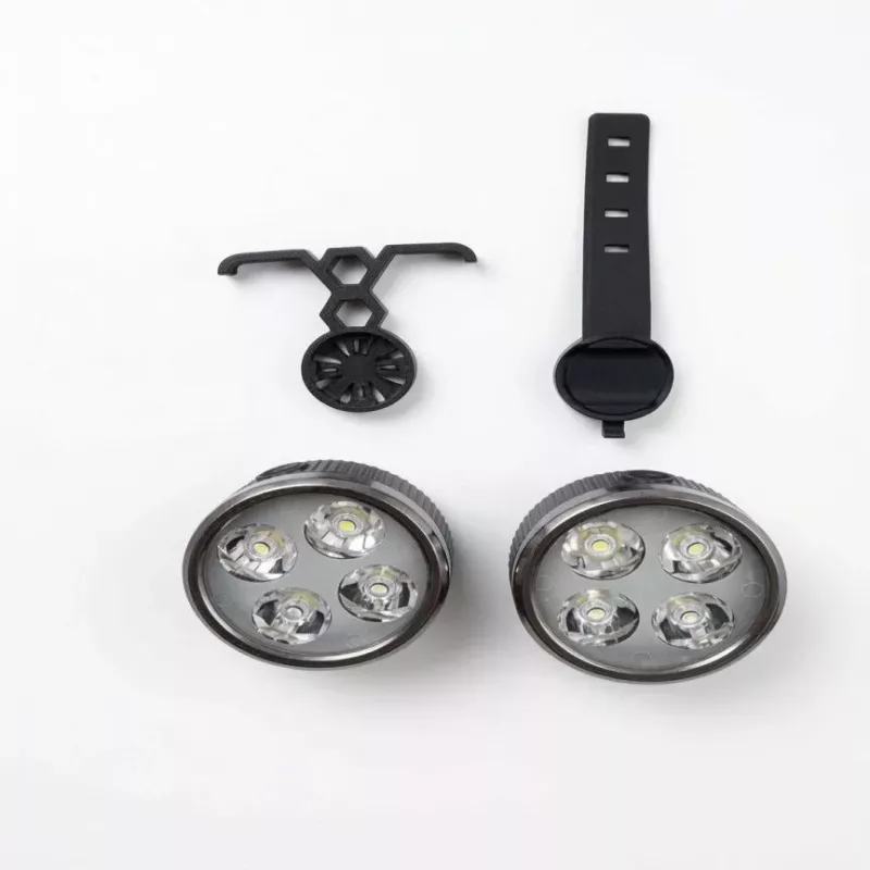 iLike USB-laetav 4-LED jalgrattatulede komplekt – esi- ja tagatuled 120dB helisignaaliga