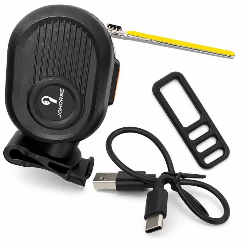 iLike JOWORSE laetav COB LED jalgratta tagatuli, USB-C jalgratta tagumine ohutustuli, 300mAh veekindel jalgratta hoiatusvalgus