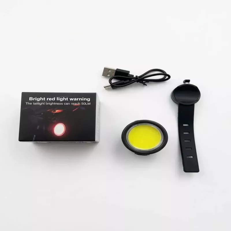 iLike JOHORSE 50LM USB laetav jalgratta tagatuli, Type-C laadimine, 5 valgusrežiimi, IPX4 veekindel LED jalgratta tagumine ohutustuli must