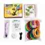 iLike 3D Pen-3 LCD-ekraani ja 10 šablooniga, sinine + PLA-filamentide komplekt 20 värvi, 200 meetrit