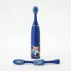 iLike Kids Rechargeable Sonic Electric Toothbrush, USB Charging, 3 Brush Heads (1+2 Replacement Heads), Soft Bristles, Waterproof, Blue Bear Design Blue