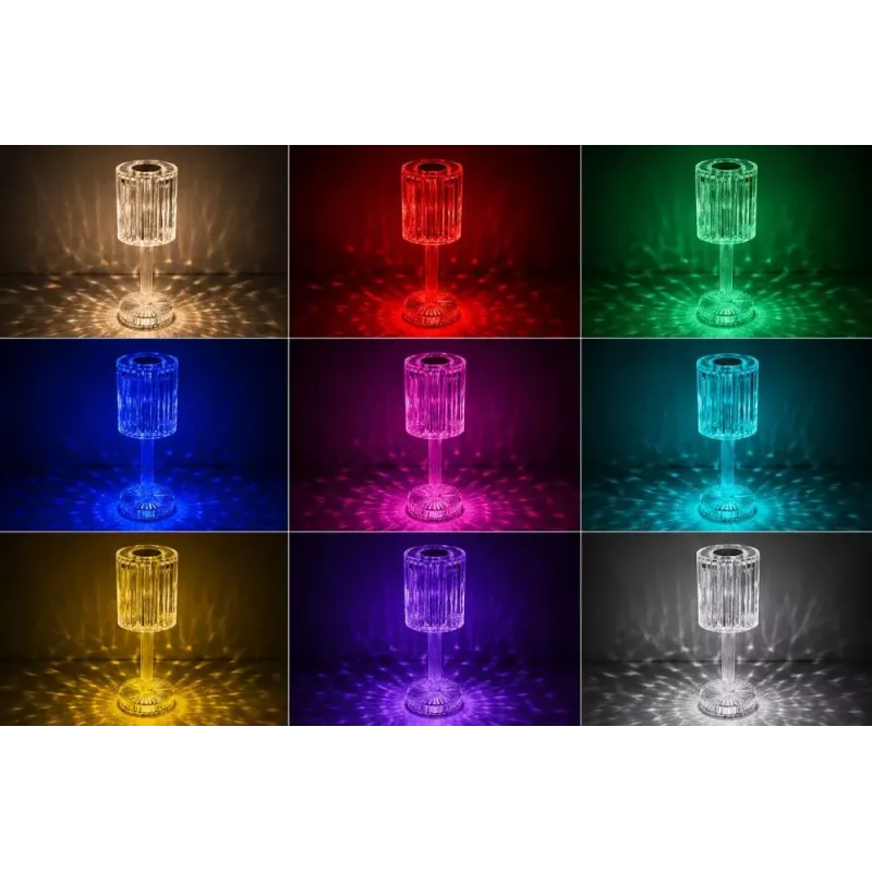 iLike Crystal Touch RGB LED laualamp Bluetooth kõlariga, öövalgus ja kaugjuhtimispult