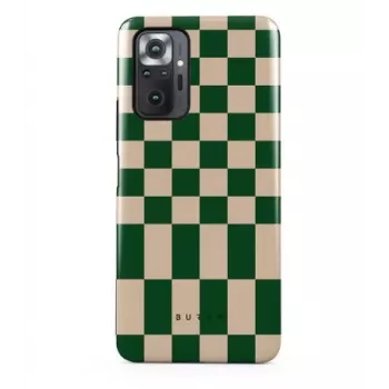 iLike Xiaomi Redmi Note 10 Pro Burga Ivy League Tough Case - Roheline, Valge, Kuldne