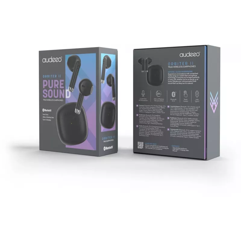 Audeeo True Wireless Earphones AOORBIT2-BK - Must