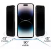 iLike Apple iPhone 15 Pro Karastatud Privaatsusklaasist Ekraanikaitse Must