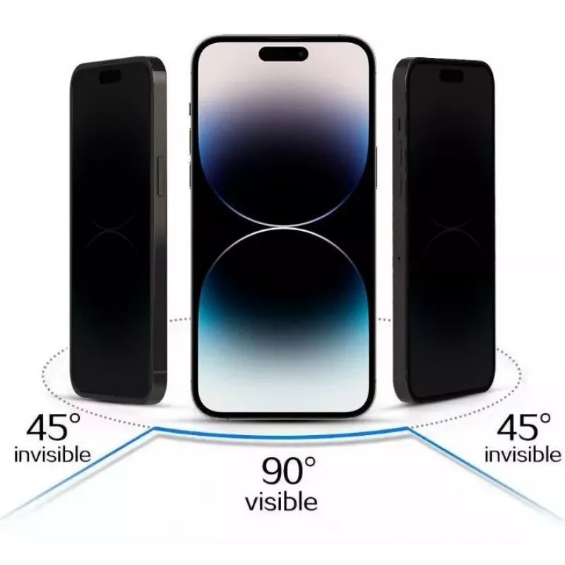 iLike Apple iPhone 15 Pro Karastatud Privaatsusklaasist Ekraanikaitse Must