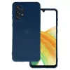 Vennus Samsung Galaxy A13 4G Silicone Heart Case Dark Blue