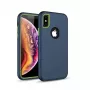 iLike Samsung Galaxy A70 Defender Solid 3-in-1 Case Navy Blue