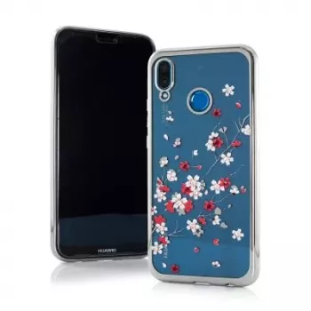 iLike Apple iPhone XR Flower Back Case - Läbipaistev mitmevärviliste lilledega, TPU kaitseümbris