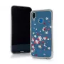 iLike Apple iPhone XR Flower Back Case - Läbipaistev mitmevärviliste lilledega, TPU kaitseümbris