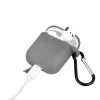 GreenGo Apple AirPods Silicone Case With Hook Gray