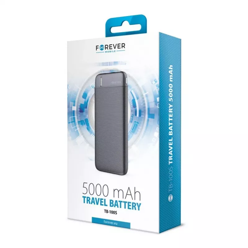 Forever Power Bank TB-100S 5000 mAh Must