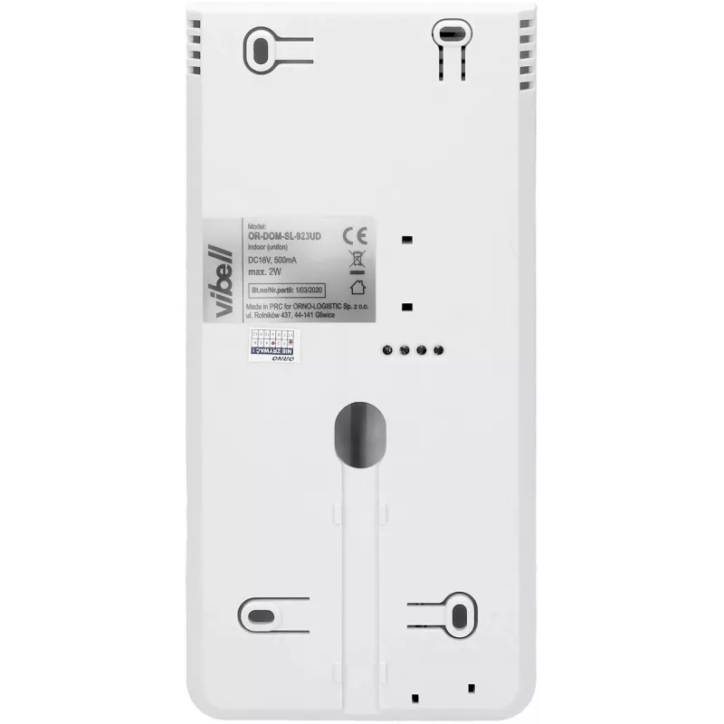 ORNO kahepere 2-juhtmeline uksekõne intercom Vibell OR-DOM-SL-924