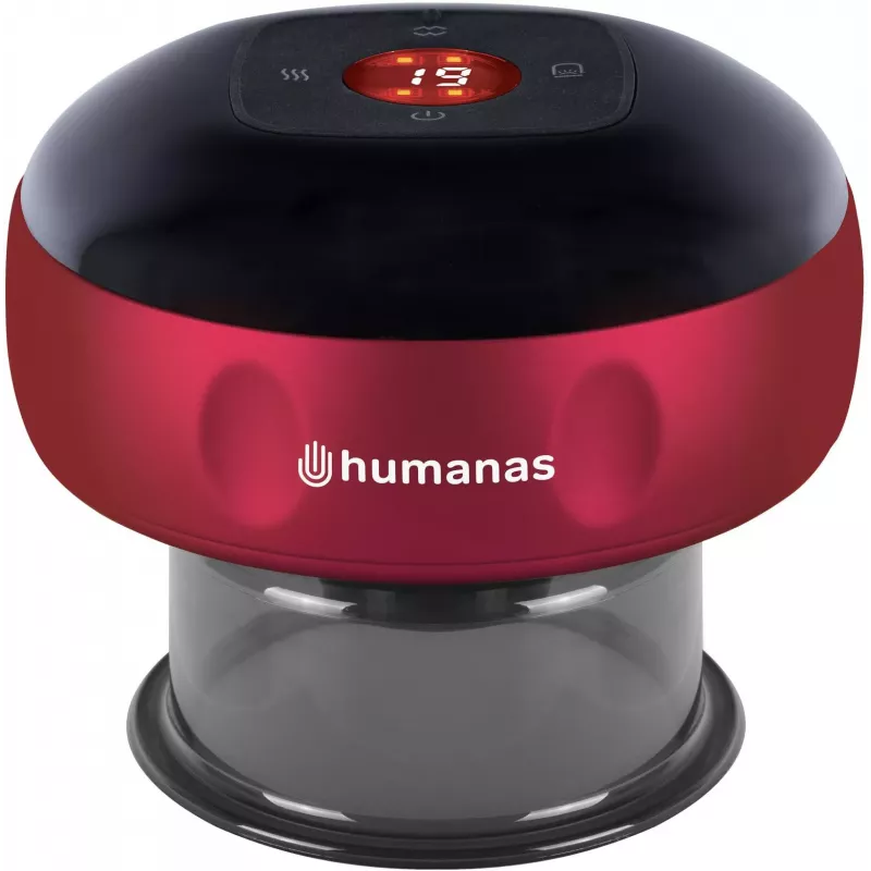 Humanas BB01 Plus elektrooniline kupumassaažiseade - punane