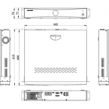 Hikvision DS-7716NXI-K4(D) 16-kanaliline AcuSense DVR/NVR, 4K HDMI, 4 SATA, H.265+