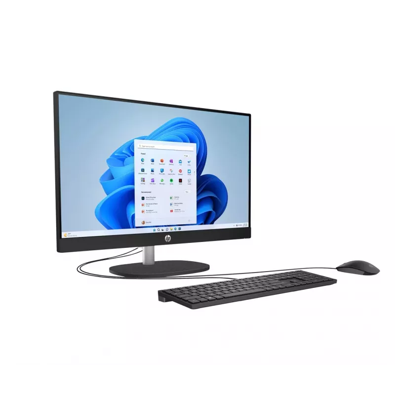 HP 24-cr0332nw All-in-One PC, AMD Ryzen 7 7730U, 23.8 inch Full HD, 16 GB DDR4, 512 GB SSD, Windows 11 Home, Valge
