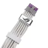 ASUS ROG EQUALIZER White Edition GPU toitekaabel - 16-pin 12VHPWR kuni 3x8-pin PCIe - 700mm Valge
