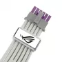 ASUS ROG EQUALIZER White Edition GPU toitekaabel - 16-pin 12VHPWR kuni 3x8-pin PCIe - 700mm Valge