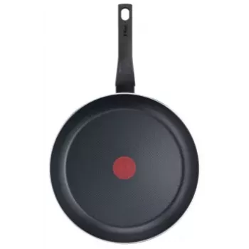 TEFAL Easy Plus Praepann 24 cm, fikseeritud käepide, must, titaanist mittekleepuv, mitte induktsioon