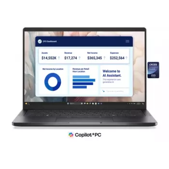 Dell Pro 14 Premium PA14250 Sülearvuti - Intel Core Ultra 5 236V, 16GB RAM, 512GB SSD, 14 inch FHD+, Windows 11 Pro, Titaanhall