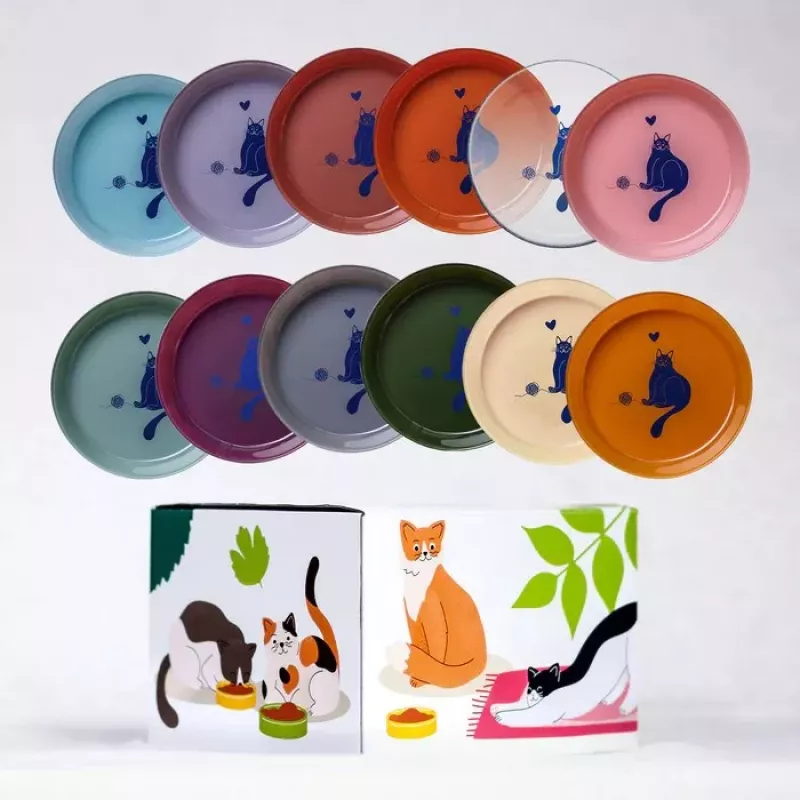 ANIMAL ISLAND Turkey with Tuna Wet Cat Food 12x85g + Feeding Plate