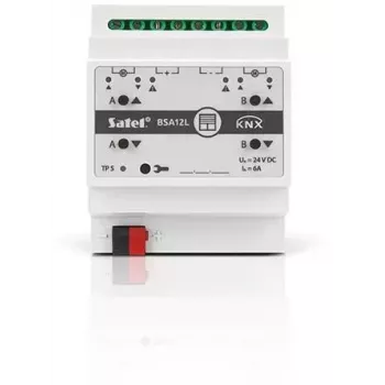SATEL KNX 2-kanaliline ruloo/aknaluugi ajam 24V DC KNX-BSA12L