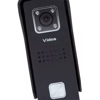 VIDOS S6B välisukspaneel - hõbe/hall, 4-juhtmeline, IP65, IR öövaatlus