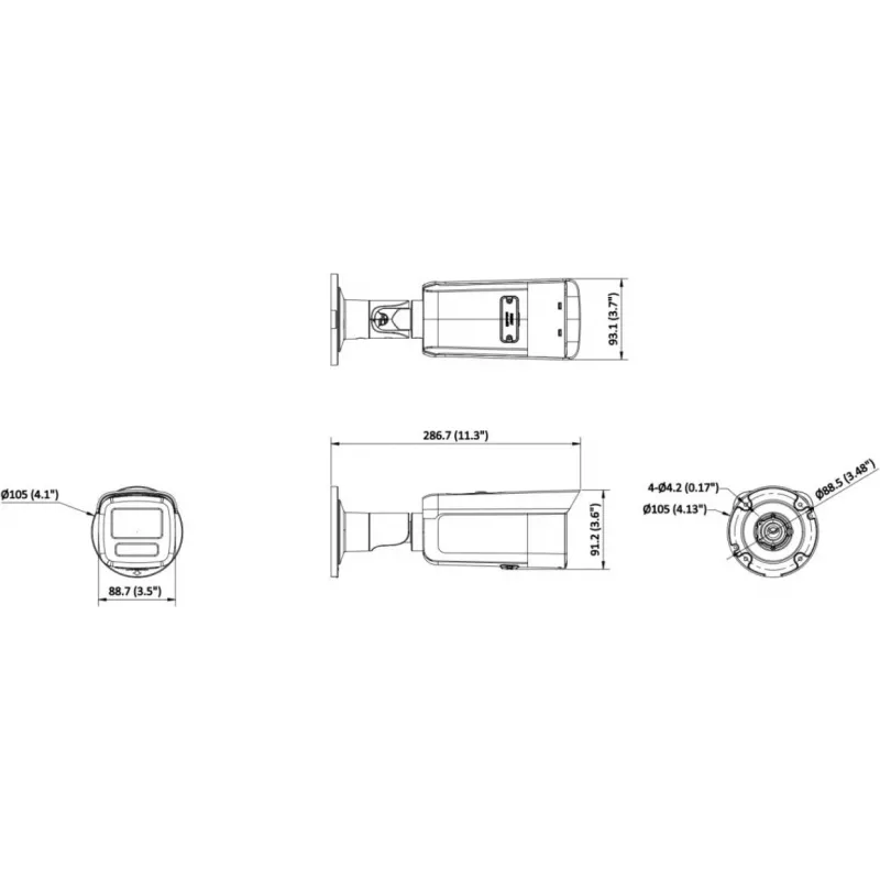 Hikvision DS-2CD2T46G2H-2I 4mm IP Camera 4MP AcuSense IR 60m