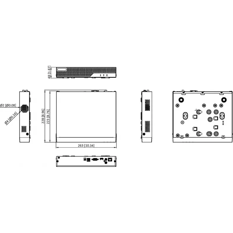 Hikvision HiLook NVR-104MH-C(E) 4-kanaliline 8MP võrguvideomakk