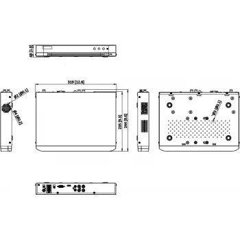 Hikvision iDS-7204HTHI-M1/XT/4A+4/1ALM 4-kanaliline 5MP AcuSense valvekomplekt 4 kaameraga
