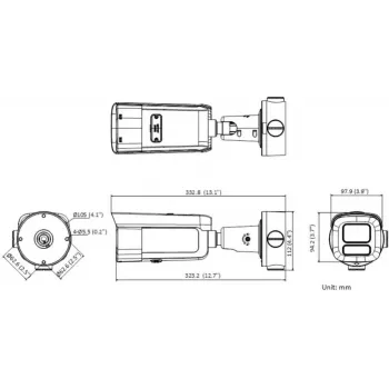 Hikvision Pro Series koos AcuSense'iga DS-2CD2683G2-LIZS2U(2.8-12mm) Bullet IP Valvekaamera Välis 3840 x 2160 pikslit Lagi/Sein