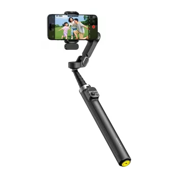 AOCHUAN Smart V3 Nutitelefoni Gimbal AI Jälgimise, Täitevalguse, Puldiga, Statiivi ja Selfie-keppiga, Must
