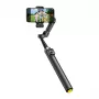 AOCHUAN Smart V3 Nutitelefoni Gimbal AI Jälgimise, Täitevalguse, Puldiga, Statiivi ja Selfie-keppiga, Must