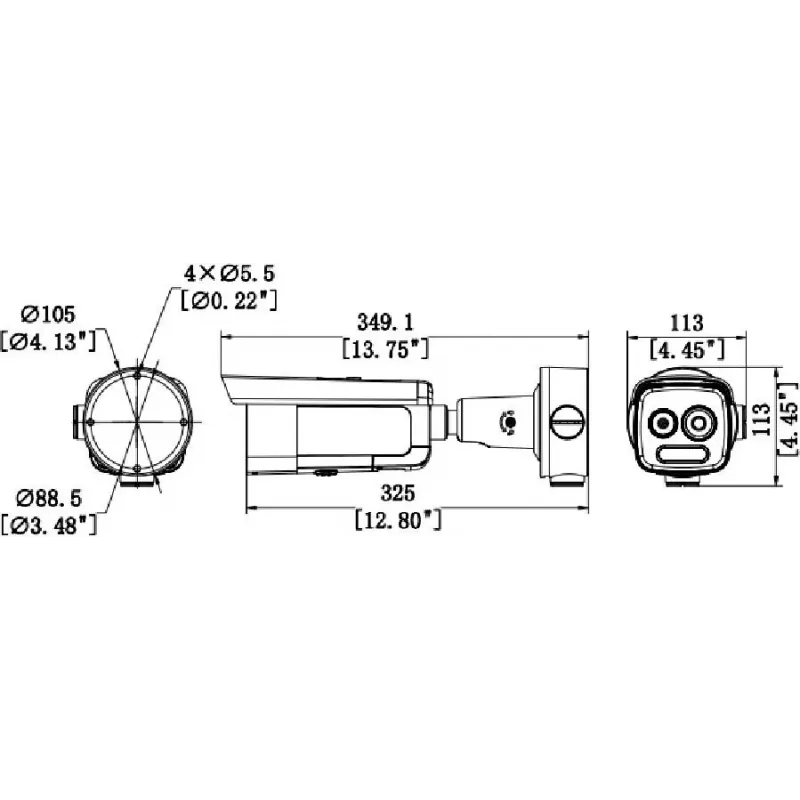 Hikvision HM-TD2618-10/G0/T1A termo- ja optiline võrgukaamera