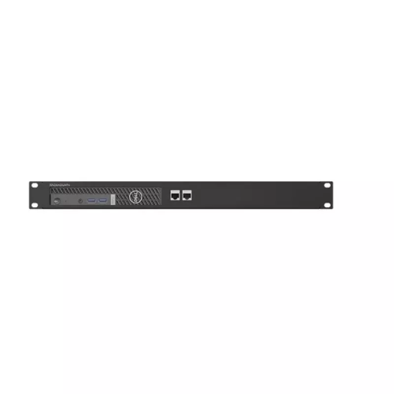 Rackmount.IT komplekt Dell OptiPlex MFF jaoks - 1U 19-tolline riiulikinnitusklamber, must