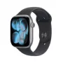 Apple Watch Series 11 (2025) GPS 46mm Space Gray Aluminum Case with Black Sport Band M/L