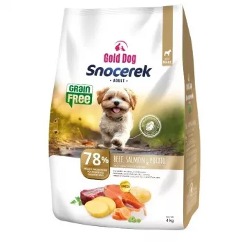GDD Gold Dog Snocerek Grain Free Small Breeds Beef & Salmon, Potato kuiv koeratoit - 4 kg