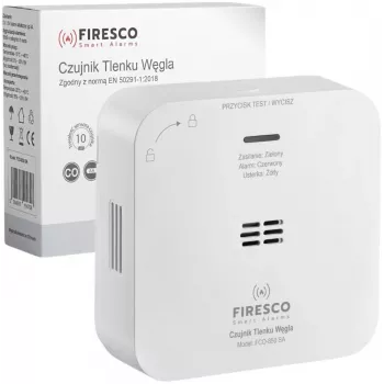 FIRESCO FCO-850 SA Süsinikmonooksiidi Andur LCD-ekraaniga, 10-aastane eluiga