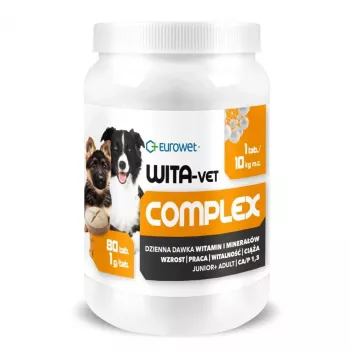 EWE EUROWET Wita-Vet Complex - Vitamiinide ja mineraalide toidulisand koertele - 80 tabletti