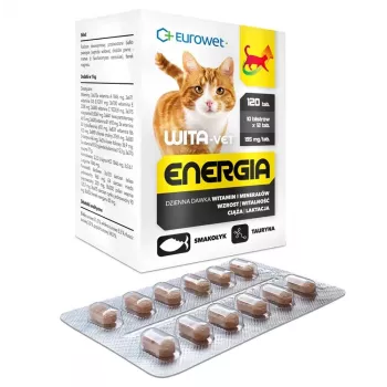 EWE EUROWET Wita-Vet Energia Multivitamiini- ja Mineraalilisand Kassidele - 120 Tabletti